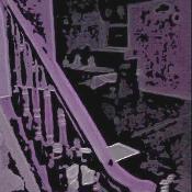 A lonely soul wanders through an old, decrepit house, where something unfriendly lurks within the halls.